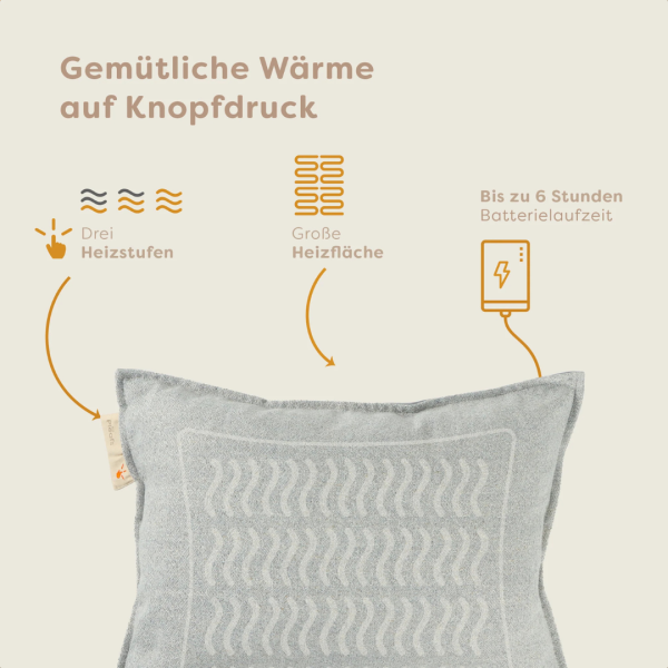 Pleafs Heizkissen Nomad 45x60cm Close Knit, 1 Stk